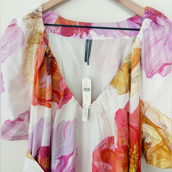 NWT By Anthropologie Short-Sleeve Midi Dress - Picture 5 of 7